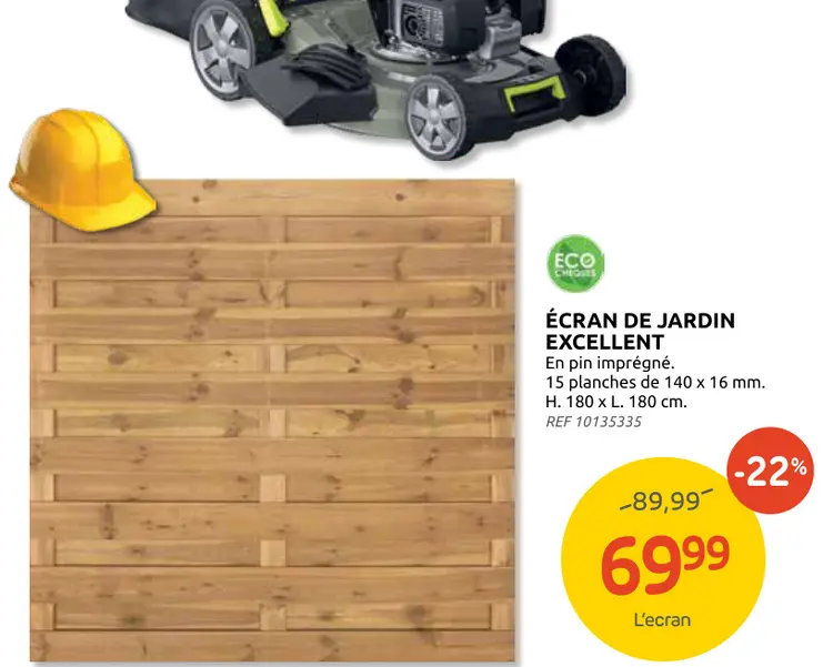 Offre: Écran de jardin excellent