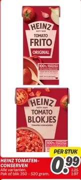 Aanbieding: Heinz tomaten-conserven