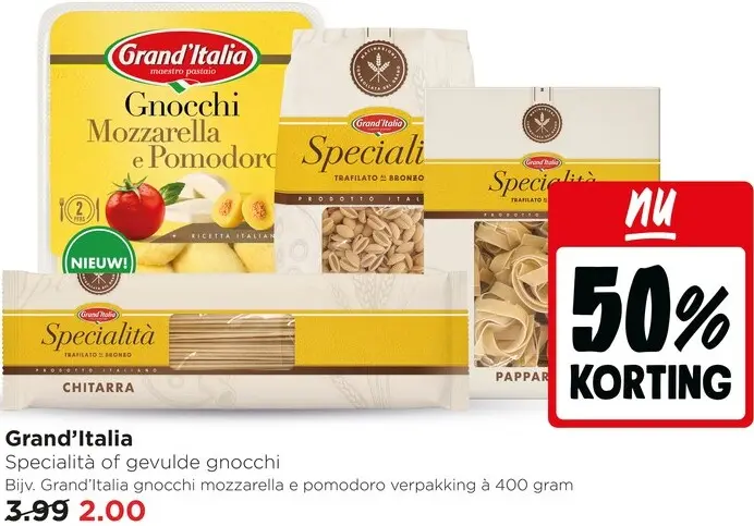 Aanbieding: Specialità of gevulde gnocchi
