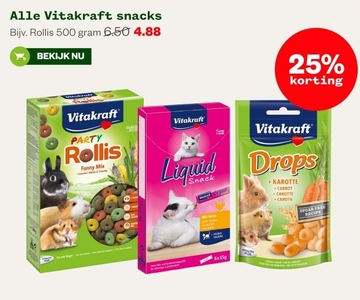 Aanbieding: Vitakraft snacks Rollis