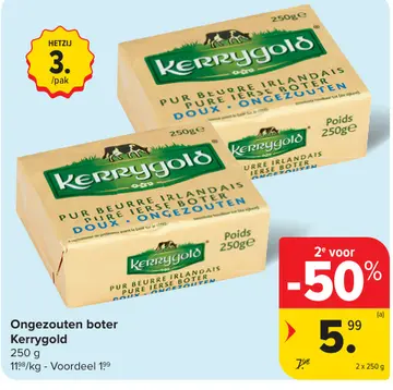 Aanbieding: Ongezouten boter