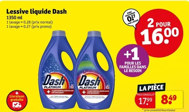 Offre: Lessive liquide