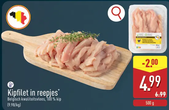 Promotie: Kipfilet in reepjes