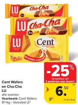 Aanbieding: Cent Wafers en Cha-Cha