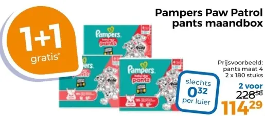 Aanbieding: Paw Patrol pants maandbox