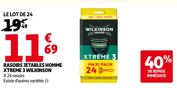 Promotie: Rasoirs jetables homme xtreme 3