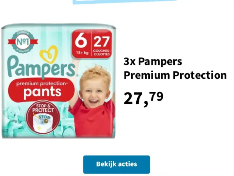 Promotie: Pampers Premium Protection