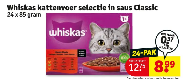 Aanbieding: kattenvoer selectie in saus Classic