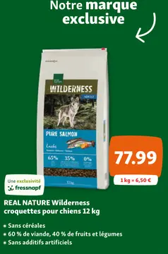 Offre: REAL NATURE Wilderness croquettes pour chiens