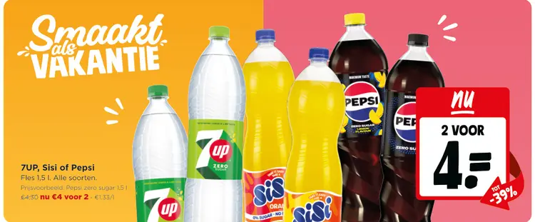 Promotie: 7UP, Sisi of Pepsi
