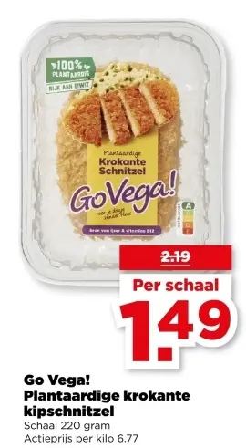 Aanbieding: Plantaardige krokante kipschnitzel