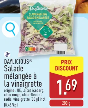Offre: Salade mélangée à la vinaigrette