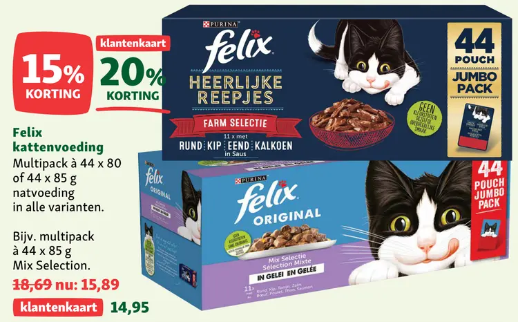 Aanbieding: Felix kattenvoeding