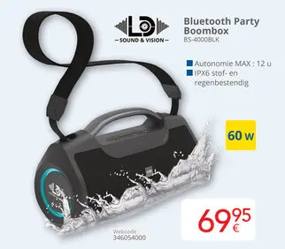 Promotie: Bluetooth Party Boombox