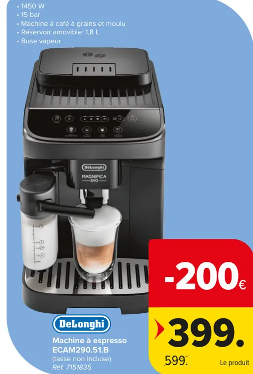 Offre: Machine à espresso ECAM290.51.B