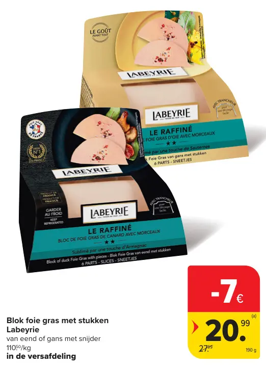 Aanbieding: Blok foie gras met stukken