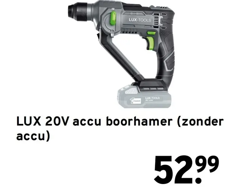 Aanbieding: 20V accu boorhamer