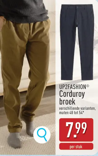 Promotie: Corduroy broek