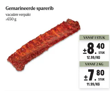 Aanbieding: Gemarineerde sparerib
