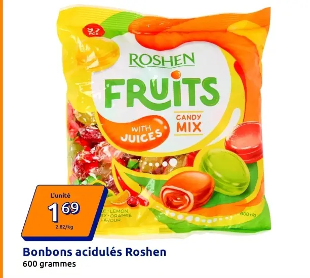 Offre: Bonbons acidulés Fruits