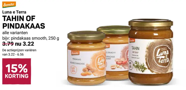 Aanbieding: Tahin of pindakaas