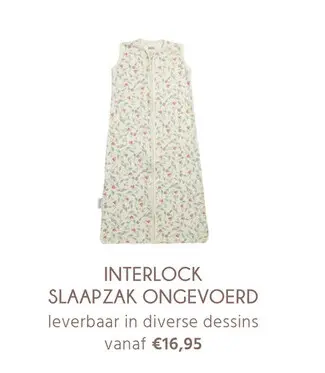 Aanbieding: Interlock slaapzak ongevoerd