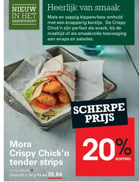 Aanbieding: Mora Crispy Chick'n tender strips