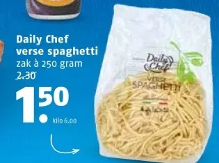 Aanbieding: verse spaghetti
