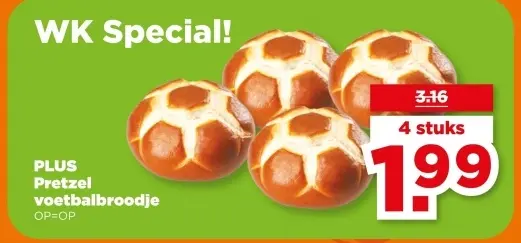 Pretzel voetbalbroodje