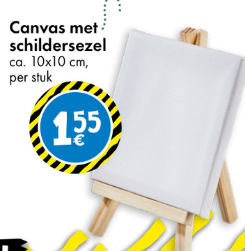 Aanbieding: Canvas met schildersezel