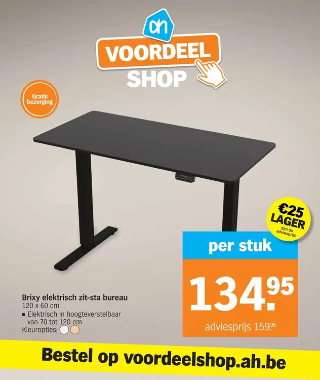 Promotie: Brixy elektrisch zit-sta bureau