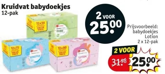 Aanbieding: Kruidvat babydoekjes
