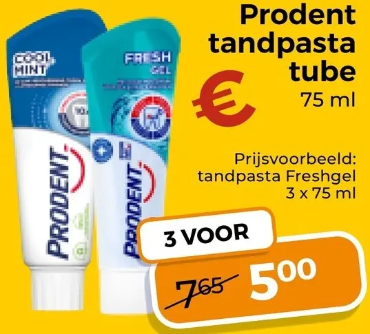 Aanbieding: Tandpasta tube