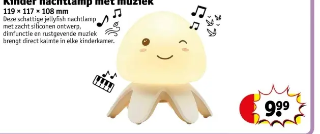 Aanbieding: Kinder nachtlamp met muziek