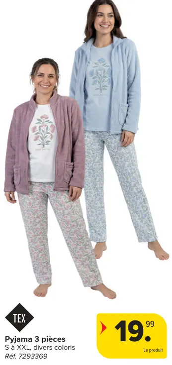 Offre: Pyjama 3 pièces