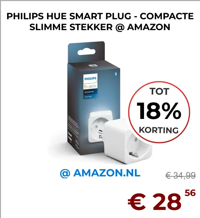 Aanbieding: Philips hue smart plug - compacte slimme stekker