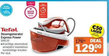 Aanbieding: Tefal Stoomgenerator Express Power SV8110