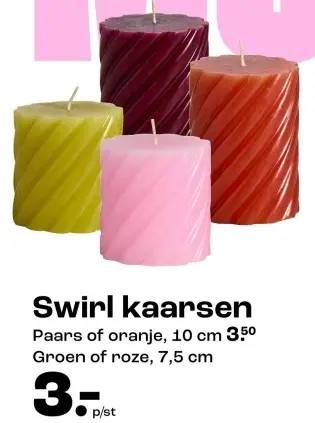 Aanbieding: Swirl kaarsen