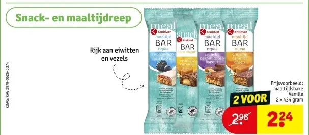 Aanbieding: Kruidvat maaltijdreep