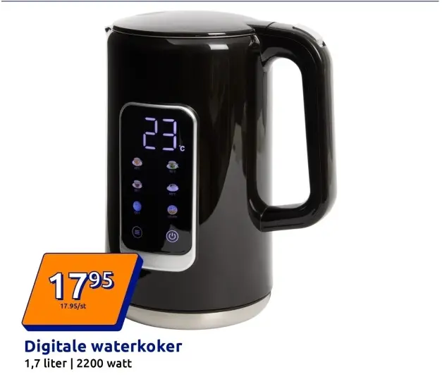 Promotie: Digitale waterkoker