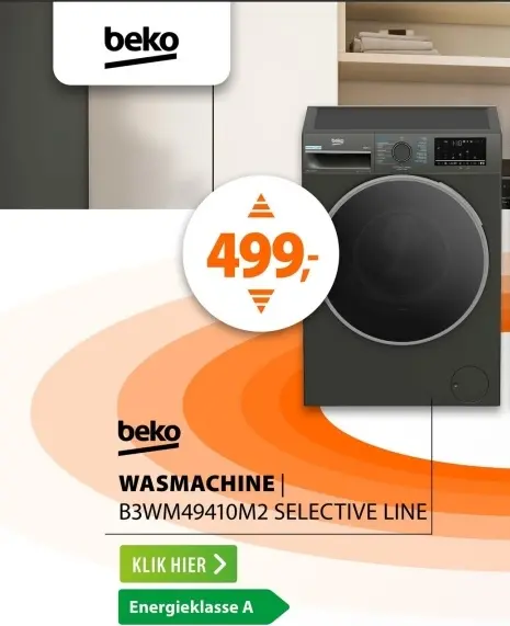 Aanbieding: Wasmachine b3wm49410m2 selective line