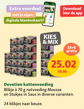 Aanbieding: Devotion kattenvoeding