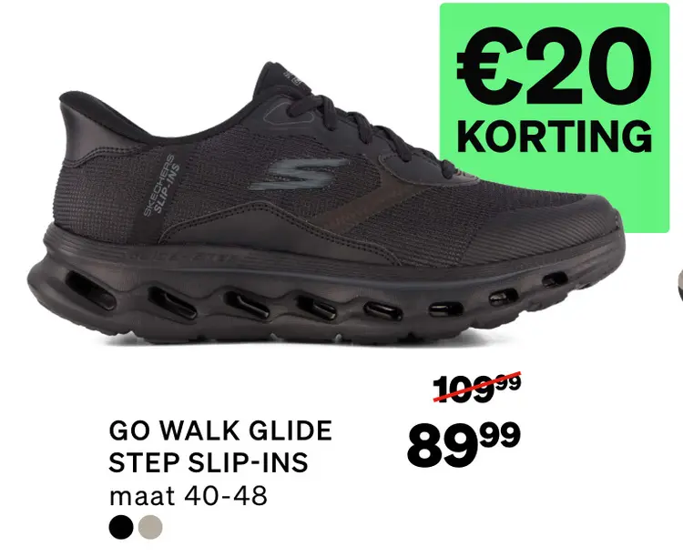 Aanbieding: Skechers Go Walk Glide Step Slip-ins zwart