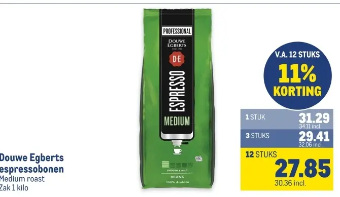 Aanbieding: Douwe Egberts espressobonen
