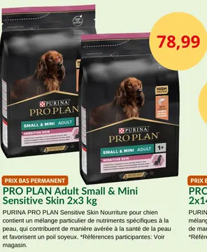 Offre: PRO PLAN Adult Small & Mini Sensitive Skin