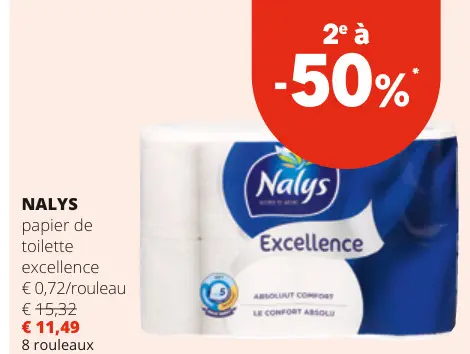 Offre: papier de toilette excellence