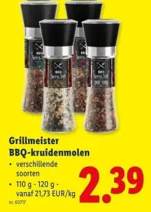 Promotie: Grillmeister BBQ-kruidenmolen
