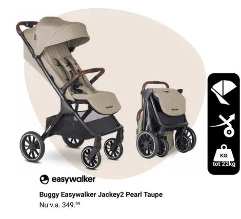 Aanbieding: Buggy Easywalker Jackey2 Pearl Taupe
