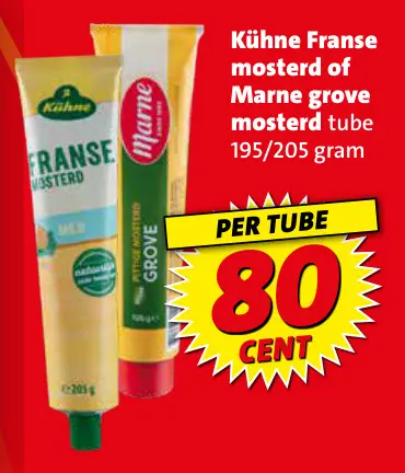 Aanbieding: Kühne Franse mosterd of Marne grove mosterd tube