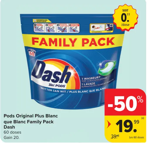 Offre: Pods Original Plus Blanc que Blanc